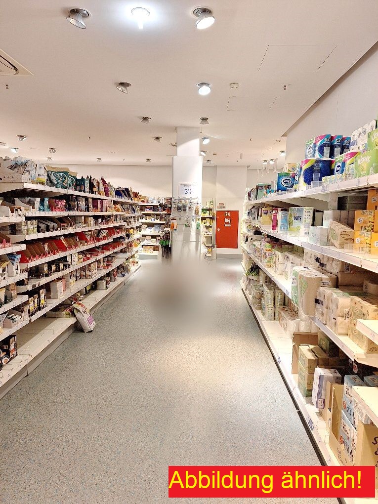 Approx. 95.00 m of drugstore shelves / used shop shelves, suitable for 612 m² of sales area