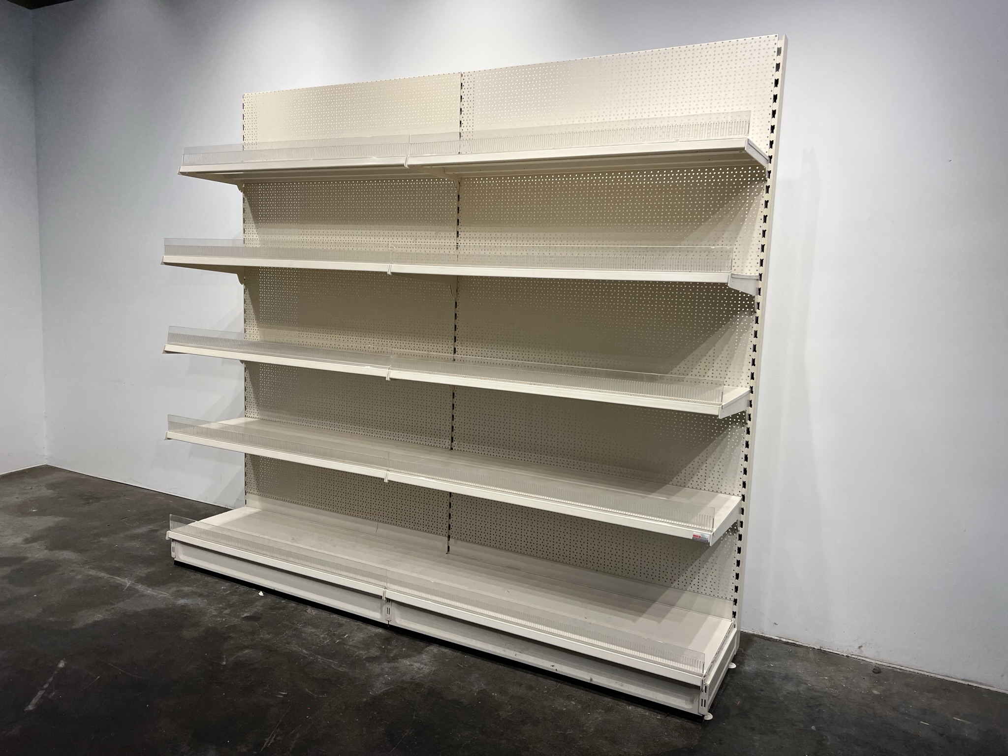 Basic shelf for wall shelves per unit 1.25 m of width, Tegometall